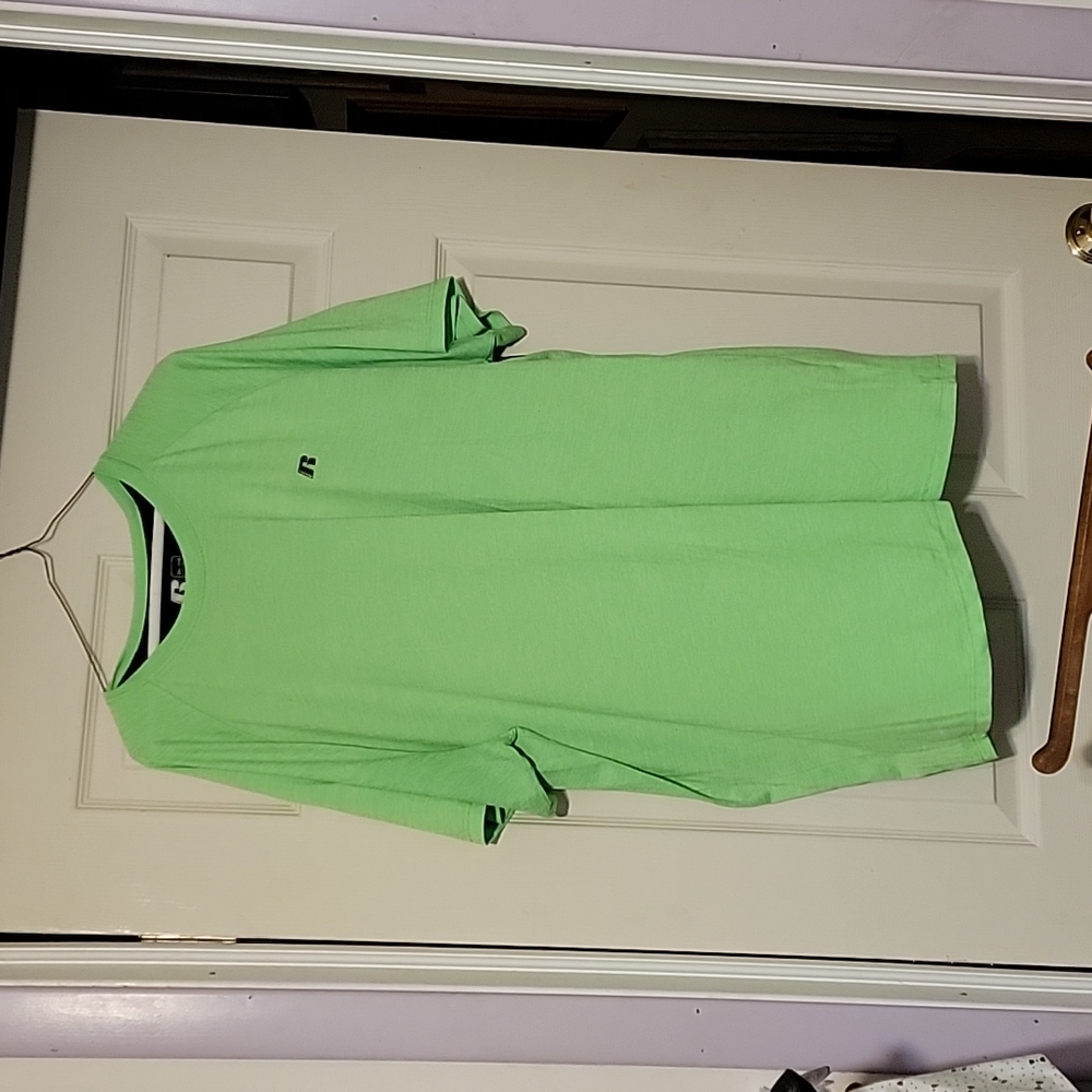 Men's Russell AthleticTraining Fit Shirt Size 3XL Green and Black